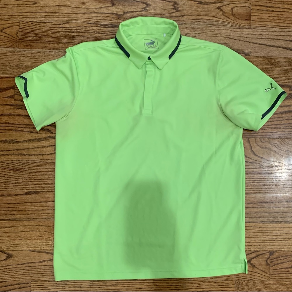 Puma Men's SS Tailored Golf Polo Sharp Green L/G